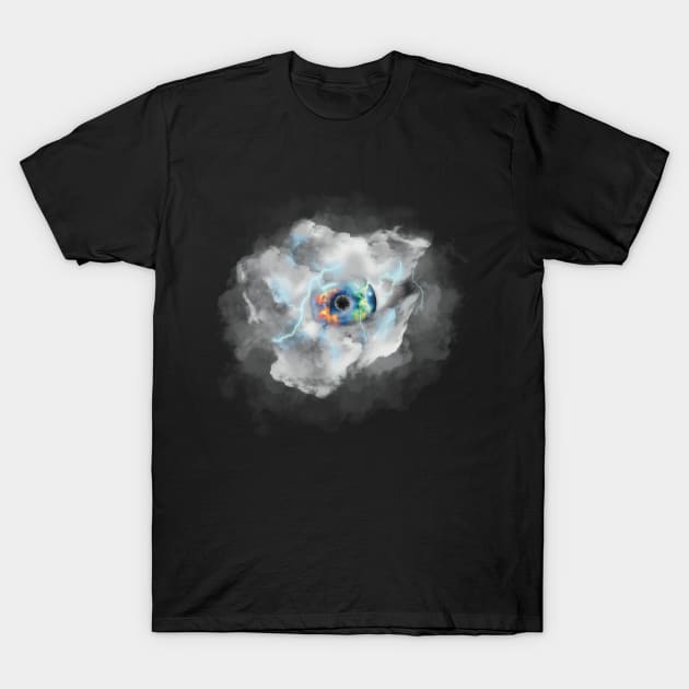 Celestial Storm Monster T-Shirt by SirGreenKnight